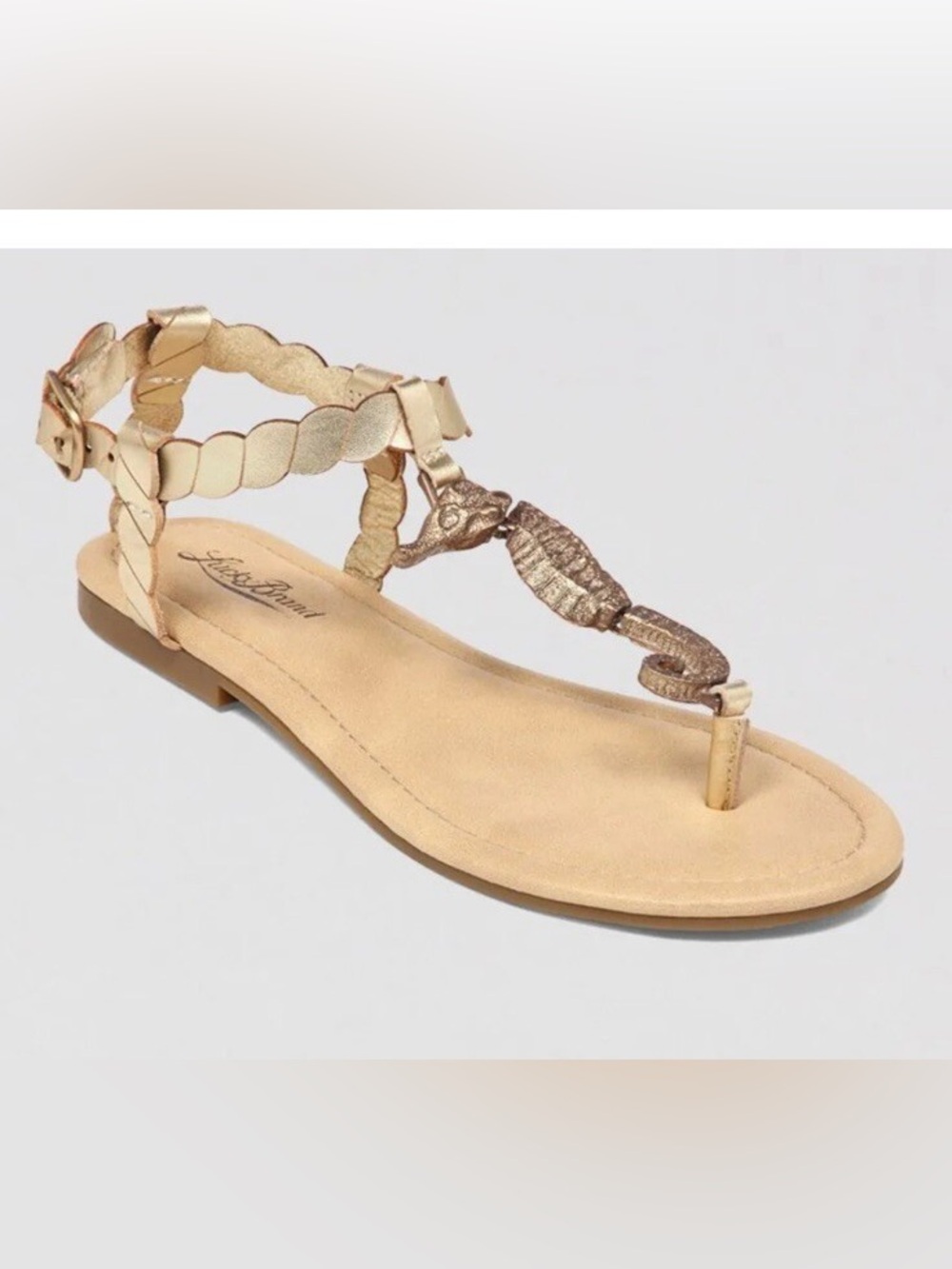 🐡 Lucky Brand Gold Braided Seahorse Summer Sandals 🐡